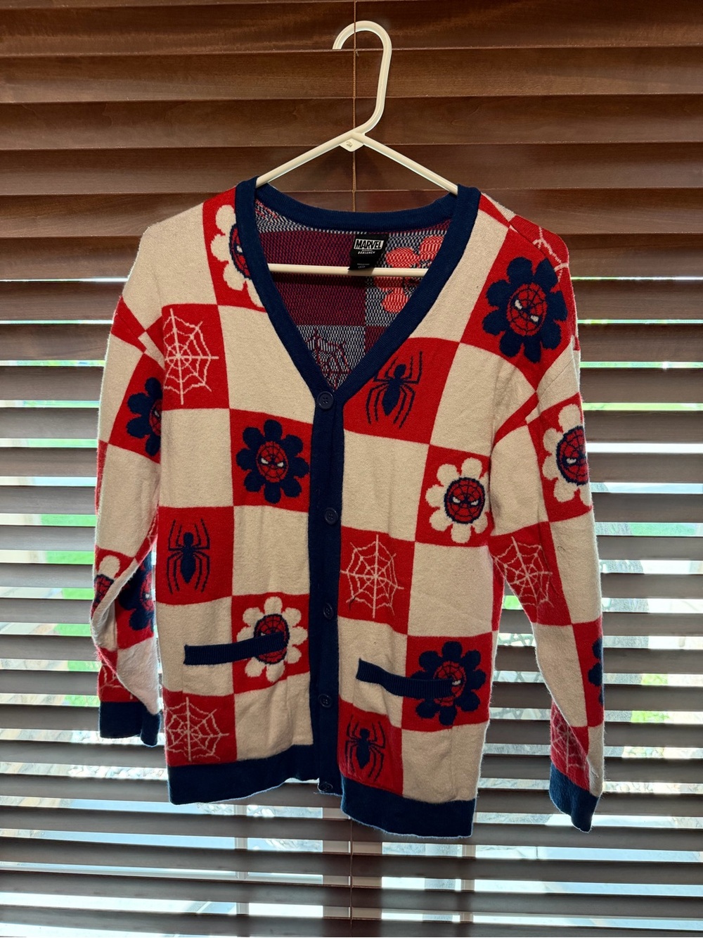 Marvel Spiderman BoxLunch Cardigan, Adult XS